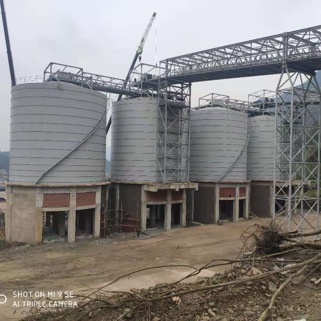 萍乡3000吨骨料钢板库